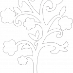 Silueta de árbol florido - Vector descarganle para corte CNC y grabado laser gratis | Stanser
