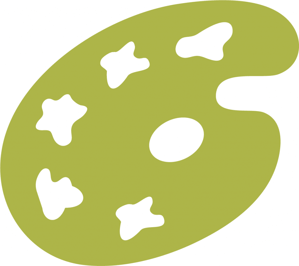 Paleta de pintura — vector para corte CNC