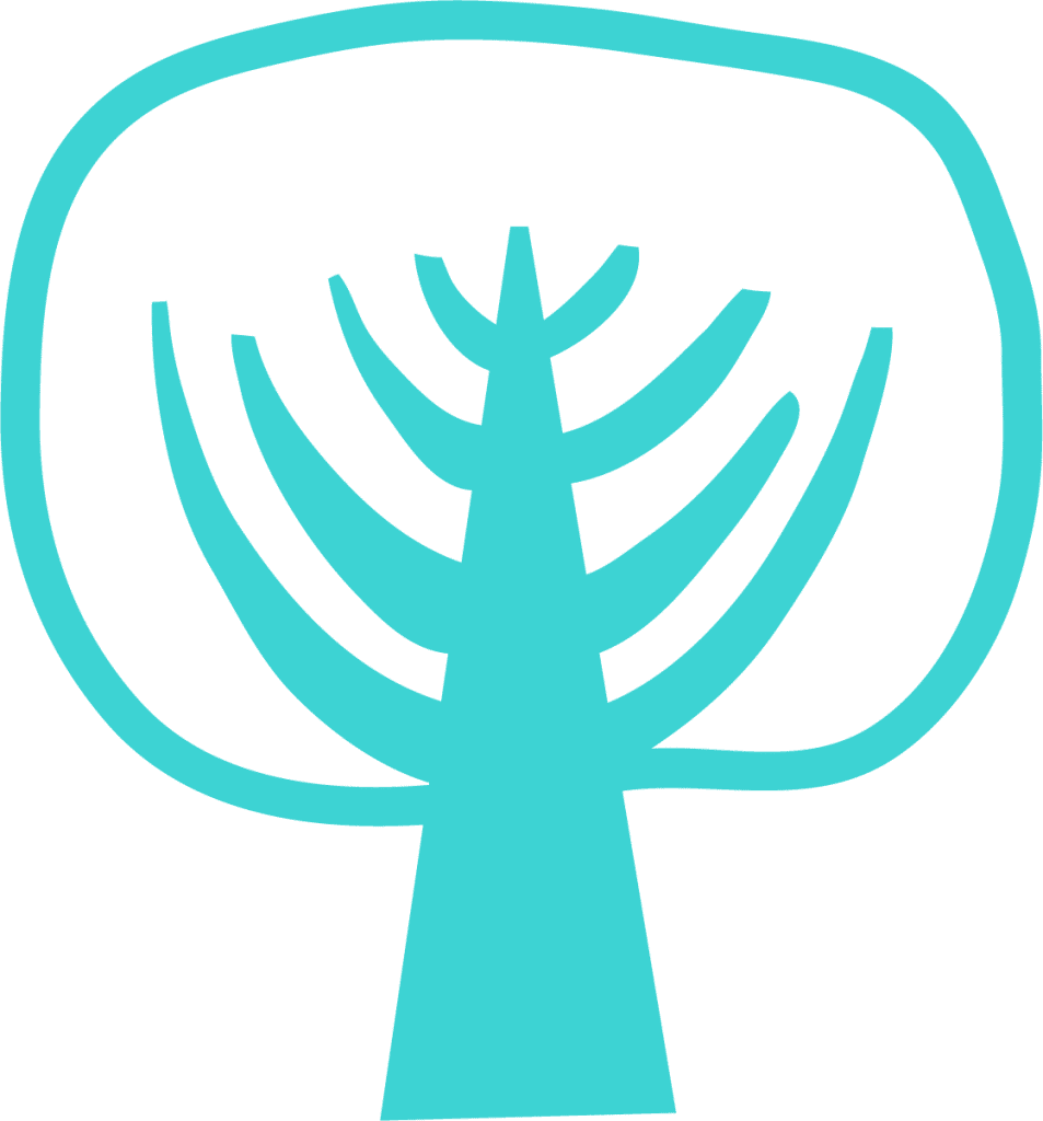 Árbol frondoso — vector para corte CNC