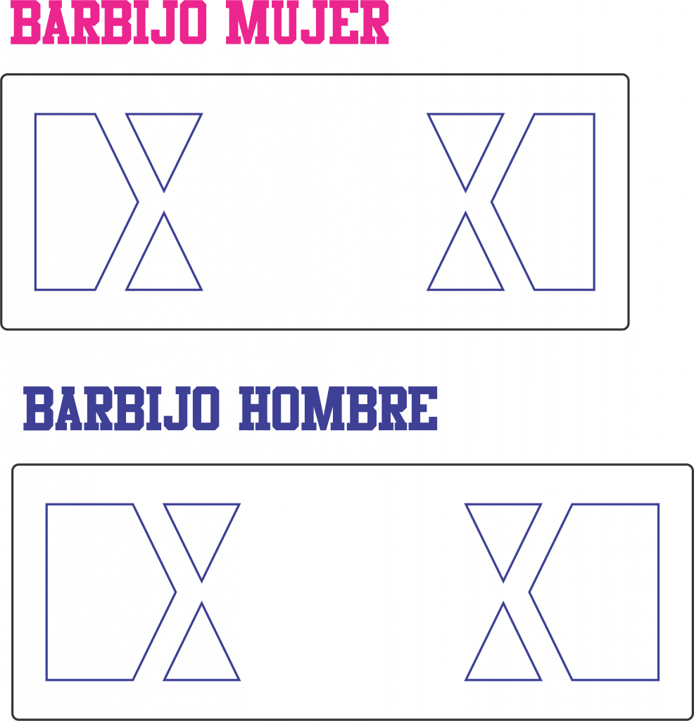 Cubrebocas para hombre y mujer — vector para corte CNC