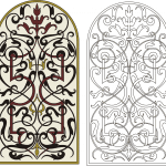 Patrón de grabado elegante - Vector SVG DXF para CNC Router y Laser CO2 - Descargable gratis | Stanser