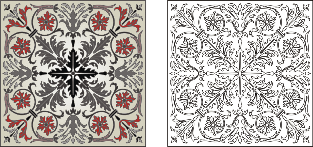 Cuadro decorativo — vector para corte CNC