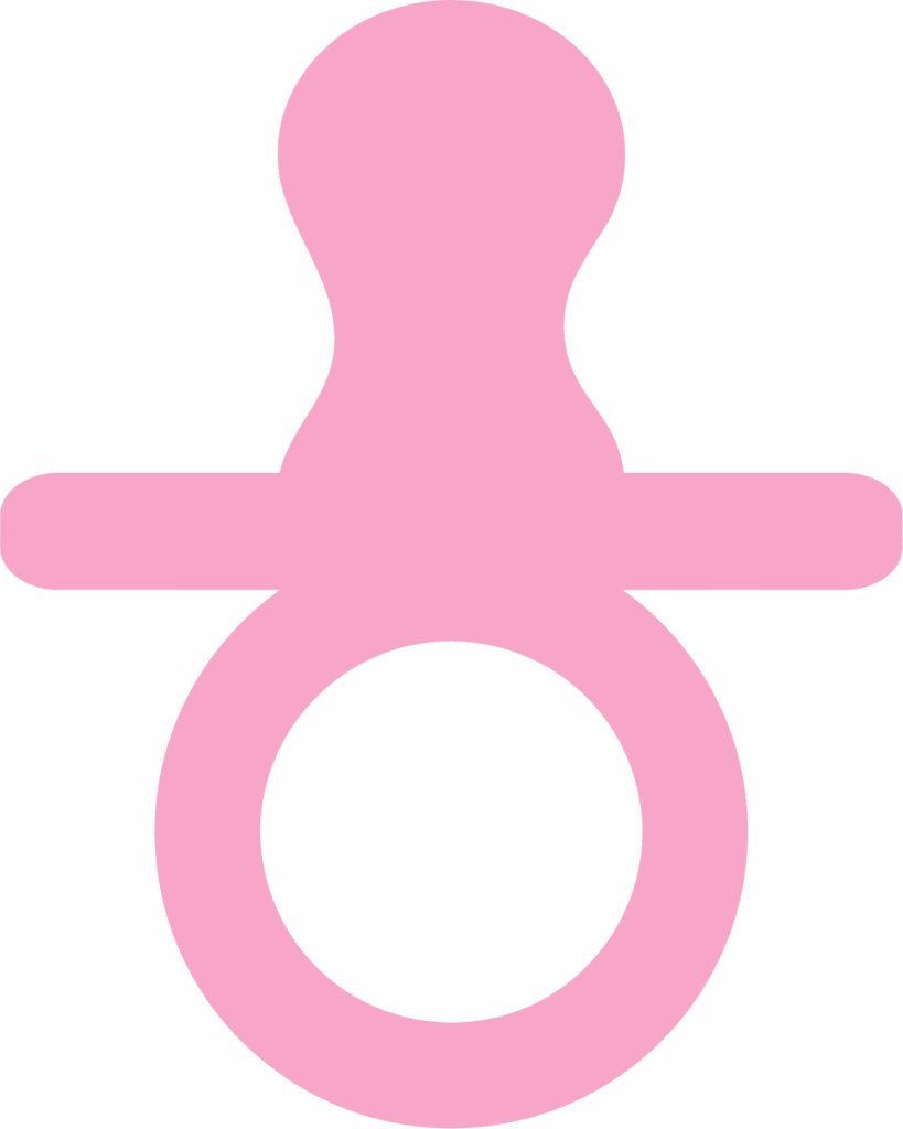 Chupón bebé — vector para corte CNC