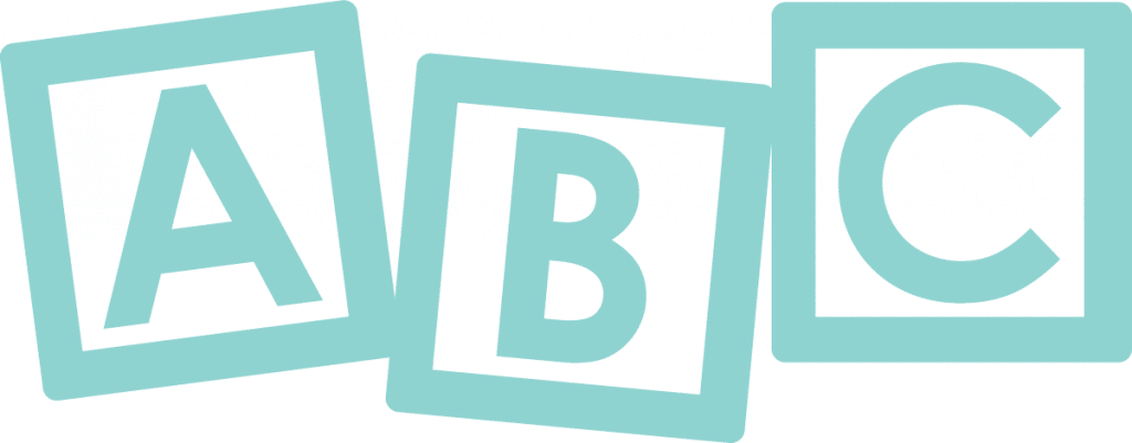 Cubos ABC — vector para corte CNC