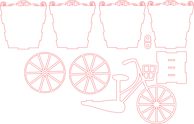 Triciclo con canasta