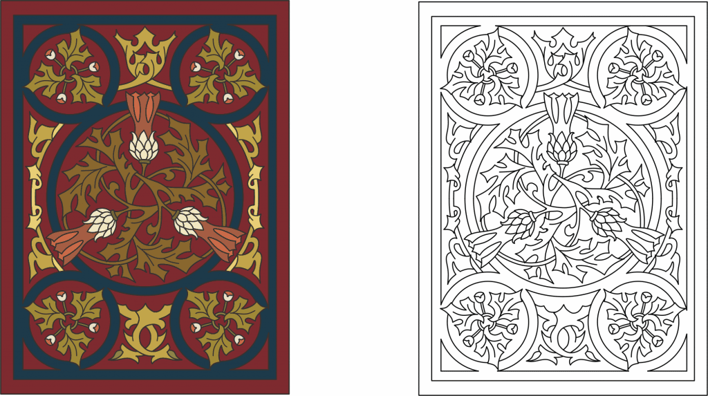 Portada de libro viejo — vector para corte CNC