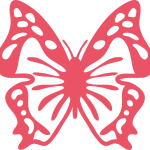Mariposa alas grandes - Vector descarganle para corte CNC y grabado laser gratis | Stanser