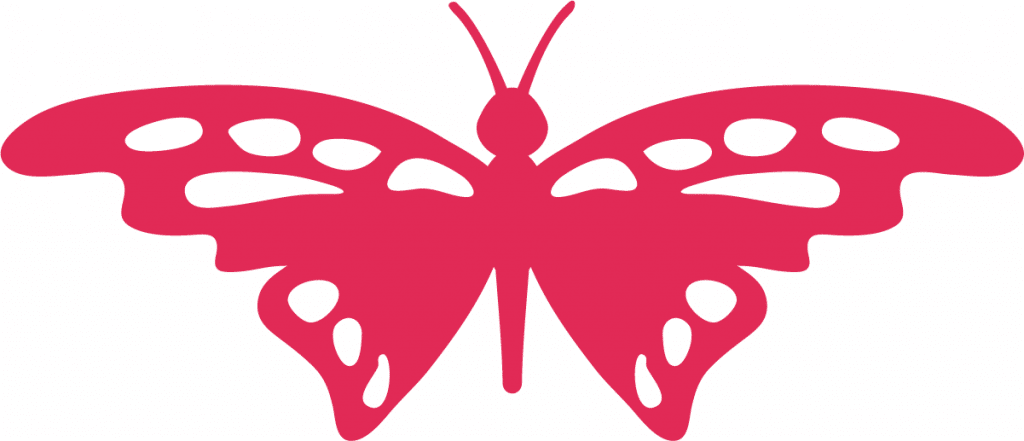 Mariposa alas grandes — vector para corte CNC