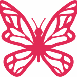 Mariposa 4 - Vector descarganle para corte CNC y grabado laser gratis | Stanser