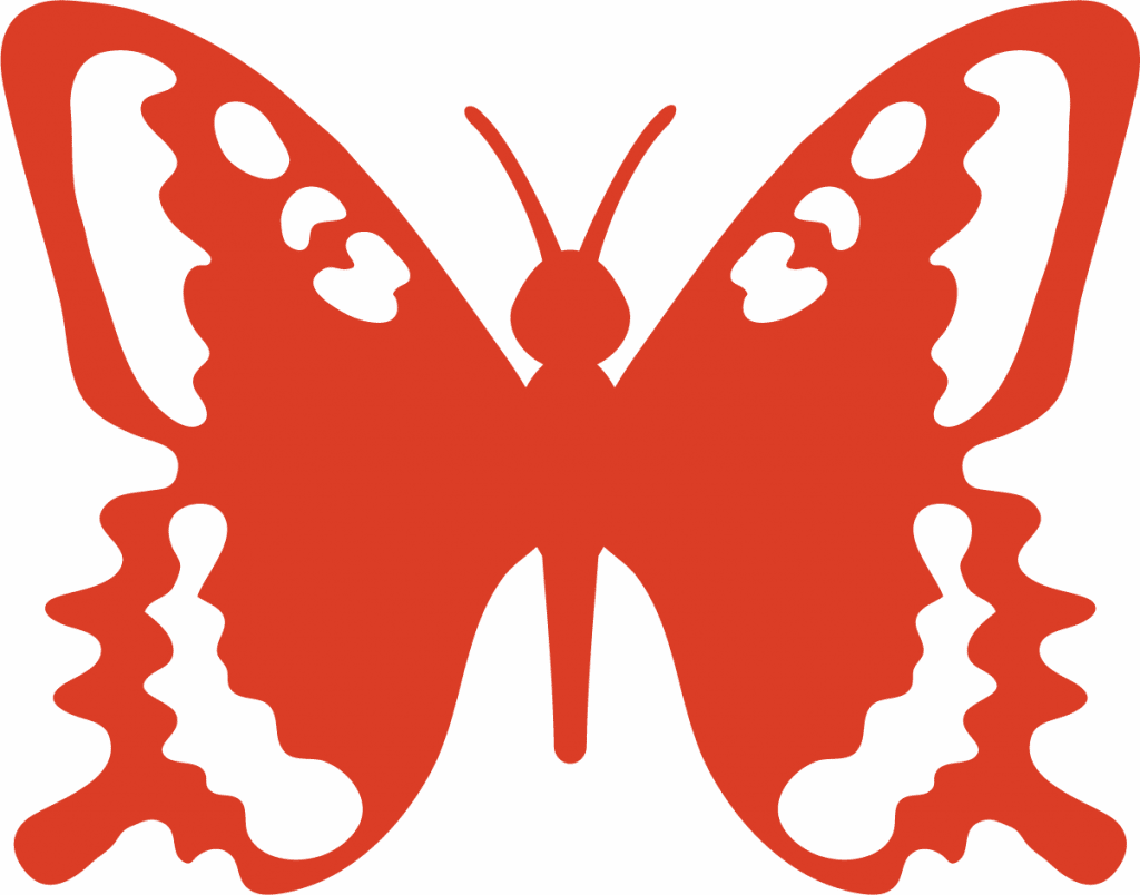 Borboleta — vector para corte CNC