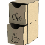 Cajitas para té - Vector descarganle para corte CNC y grabado laser gratis | Stanser