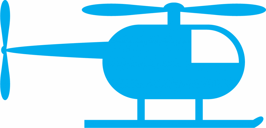 Helicóptero — vector para corte CNC