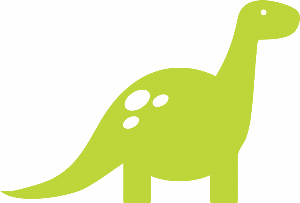 Dino cuello largo — vector para corte CNC