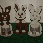 Lapicera de conejo - Vector descarganle para corte CNC y grabado laser gratis | Stanser