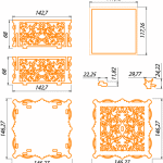 Caja de garigoles - Vector SVG DXF para CNC Router y Laser CO2 - Descargable gratis | Stanser