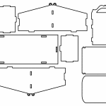 Contenedor con tapas abatibles - Vector SVG DXF para CNC Router y Laser CO2 - Descargable gratis | Stanser
