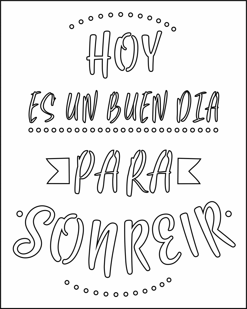 Cartel «Hoy es un buen día…» — vector para corte CNC