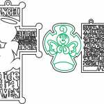 Colgantes "Ángel de la guarda" - Vector SVG DXF para CNC Router y Laser CO2 - Descargable gratis | Stanser