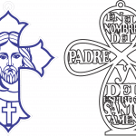 Par de Cruces "Jesús" - Vector SVG DXF para CNC Router y Laser CO2 - Descargable gratis | Stanser