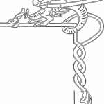 Pequeño dragón con alas - Vector descarganle para corte CNC y grabado laser gratis | Stanser