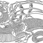 Dragón occidental clásico - Vector descarganle para corte CNC y grabado laser gratis | Stanser