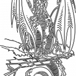 Dragón feroz - Vector descarganle para corte CNC y grabado laser gratis | Stanser