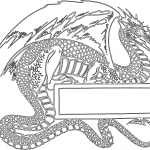 Letrero con dragón - Vector descarganle para corte CNC y grabado laser gratis | Stanser