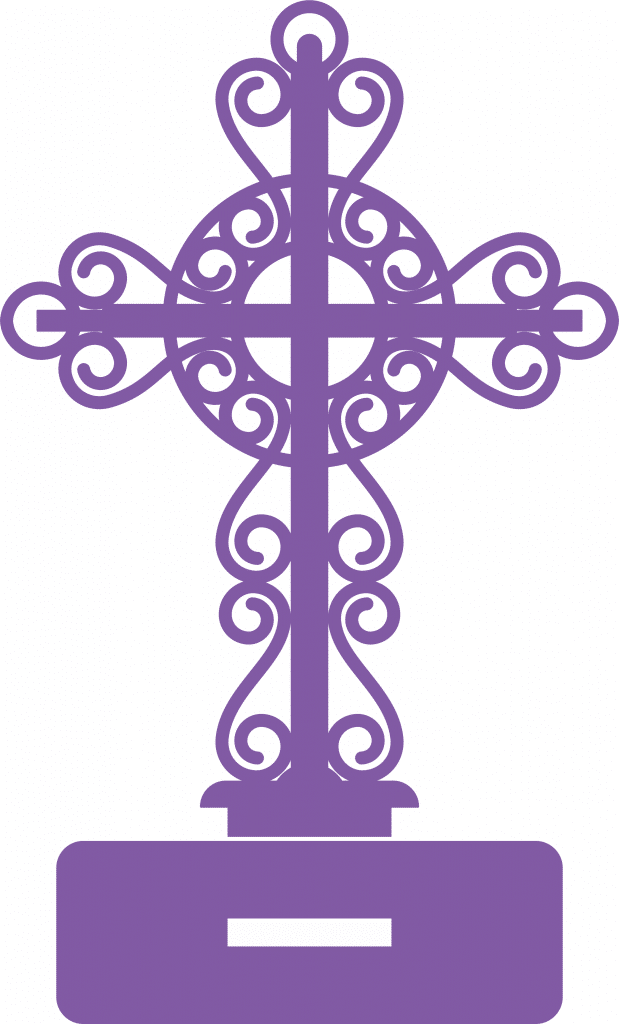 Cruz con base — vector para corte CNC