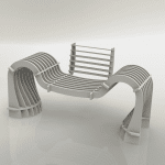 Banca moderna - Vector descarganle para corte CNC y grabado laser gratis | Stanser