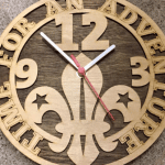 Reloj "Scouts" - Vector SVG DXF para Laser CO2 - Descargable gratis | Stanser