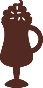 Copa con crema batida