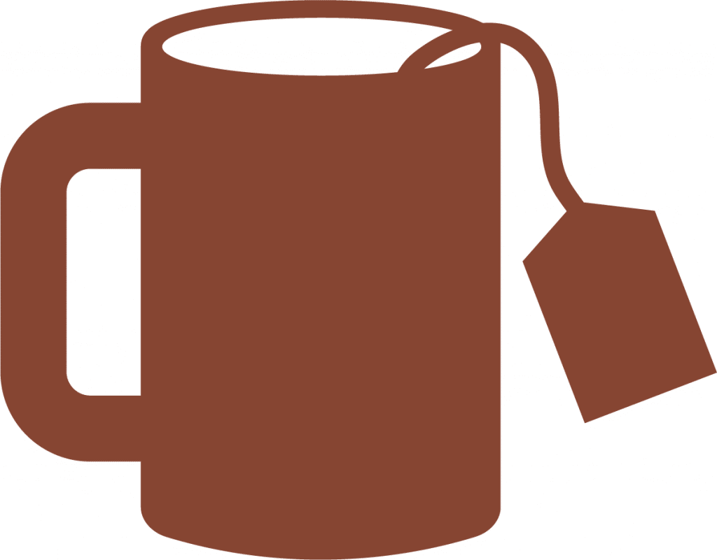 Taza con sobre de té — vector para corte CNC