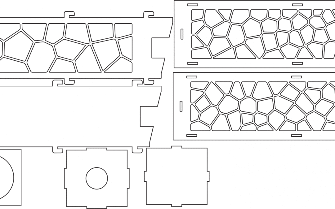 Caja portavino «Vitral»