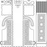 Caja portavinos con decorado oriental - Vector SVG DXF para CNC Router y Laser CO2 - Descargable gratis | Stanser
