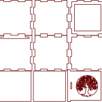 Cajita de 8x8cm - Vector SVG DXF para CNC Router y Laser CO2 - Descargable gratis | Stanser