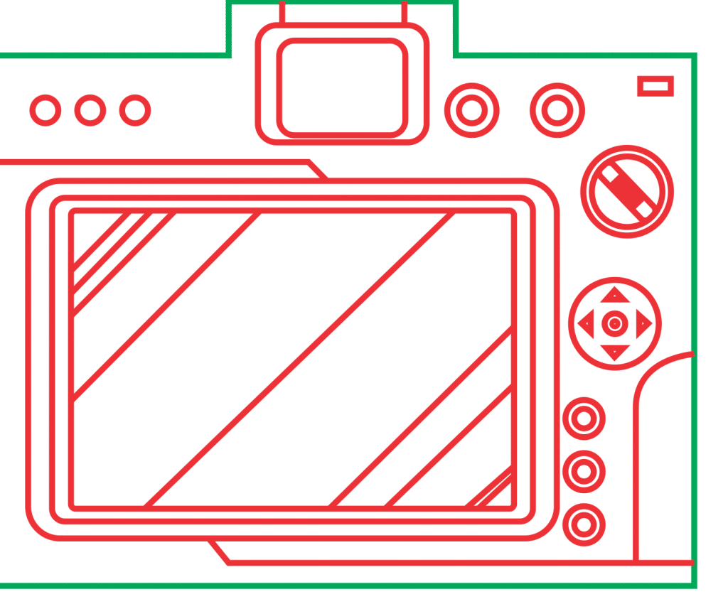 Cámara digital — vector para corte CNC