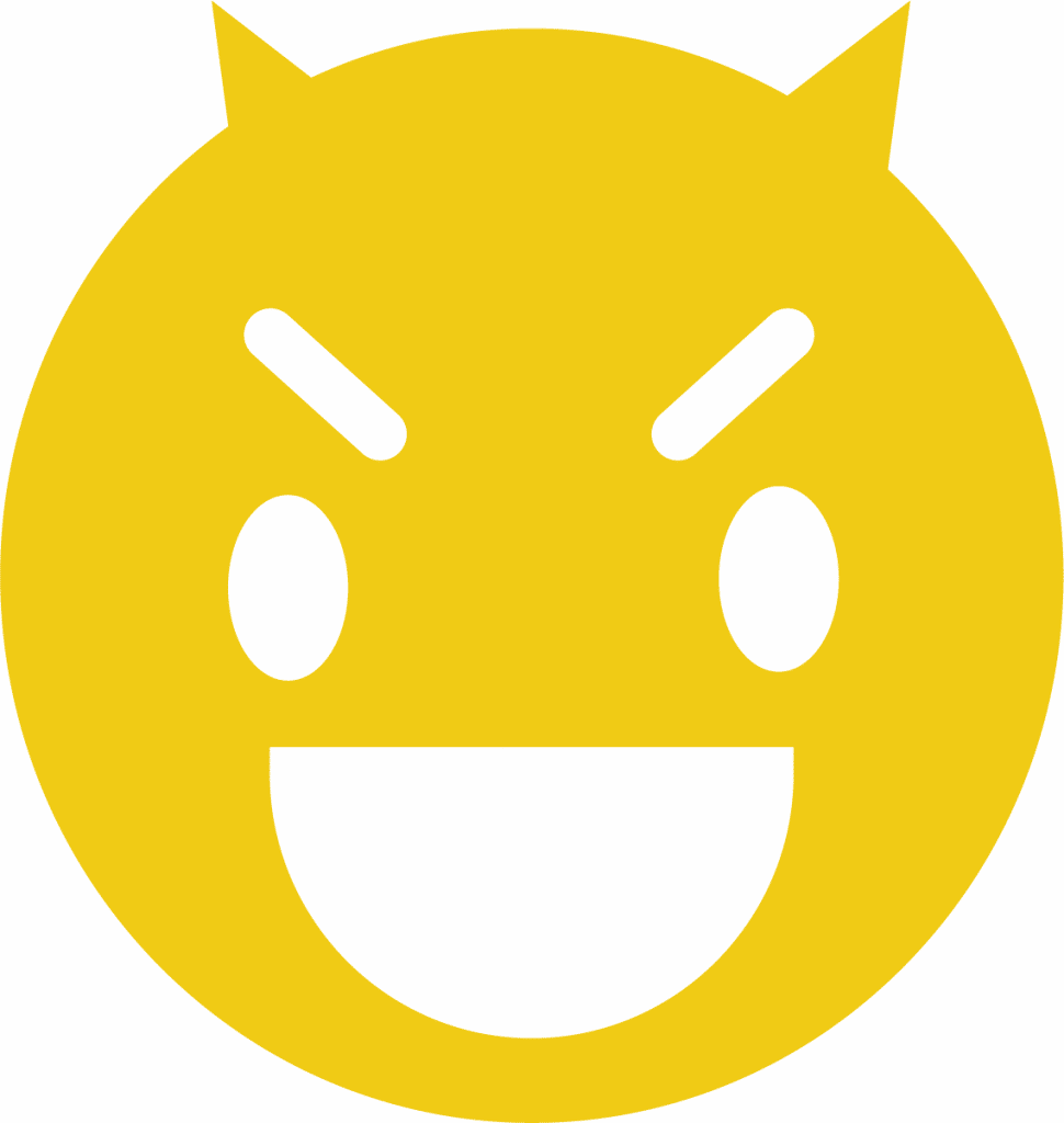 Carita malvada — vector para corte CNC