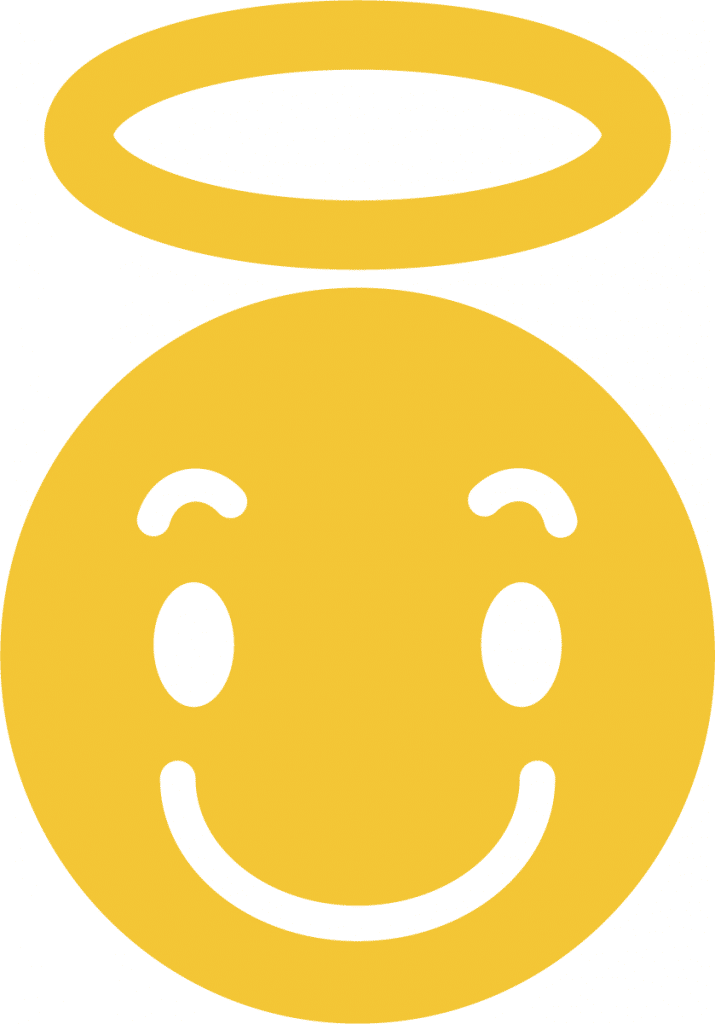 Carita con aureolea — vector para corte CNC