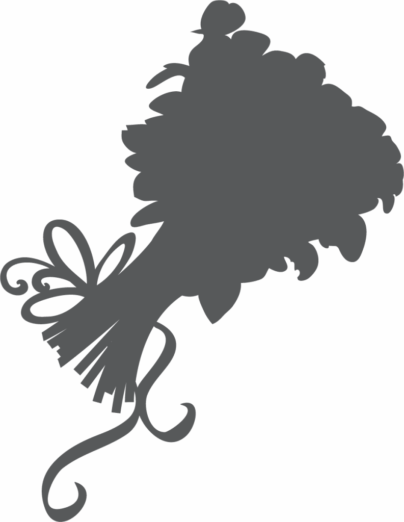 Ramo de novia — vector para corte CNC