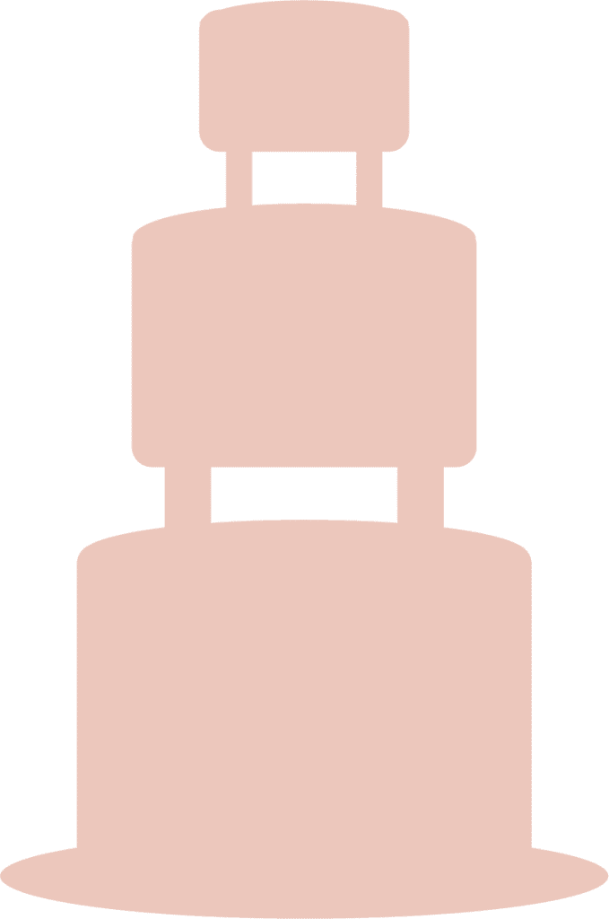 Pastel de bodas — vector para corte CNC