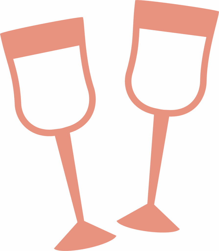 Copas para brindis — vector para corte CNC