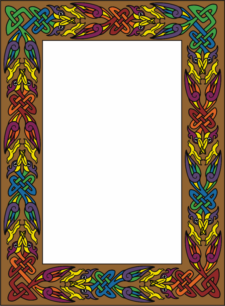 Lienzo decorativo — vector para corte CNC