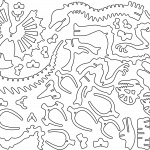 Huesos de Ceratopsier a 1.5mm - Vector descarganle para corte CNC y grabado laser gratis | Stanser