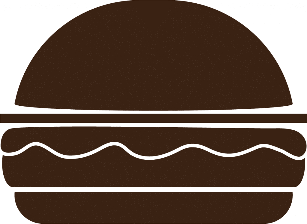 Icono hamburguesa — vector para corte CNC