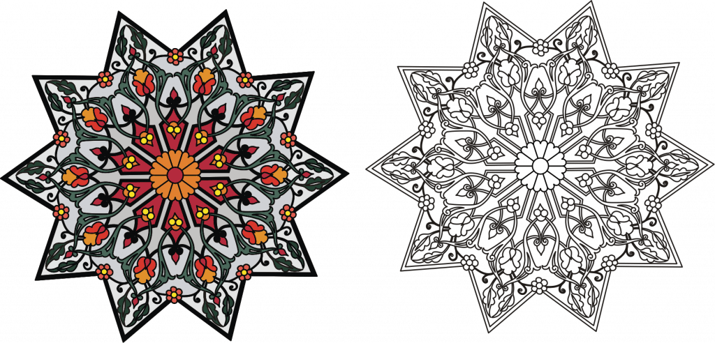 Mandala — vector para corte CNC