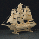 Barco de velas 3D - Vector descarganle para corte CNC y grabado laser gratis | Stanser