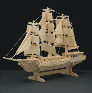 Barco de velas 3D