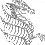 Dragón alas largas - Vector descarganle para corte CNC y grabado laser gratis | Stanser