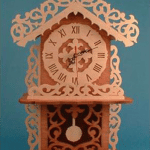 Reloj "Casita" - Vector SVG DXF para Laser CO2 - Descargable gratis | Stanser