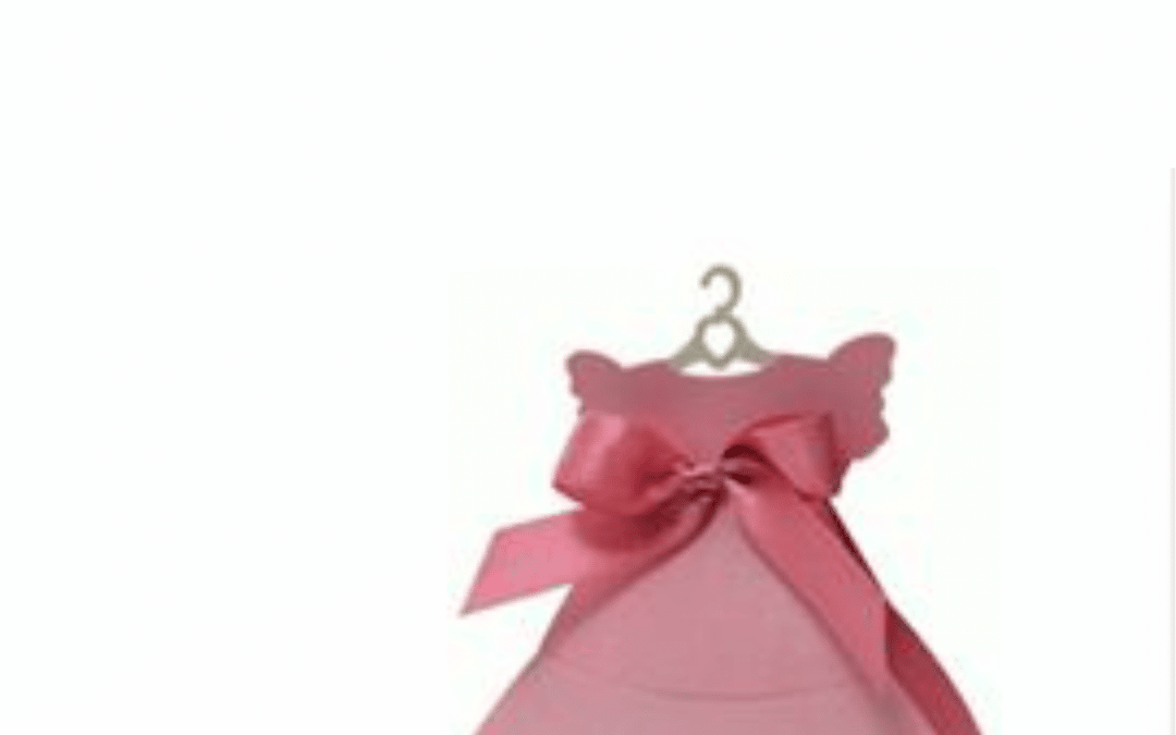 Caja en forma de vestido